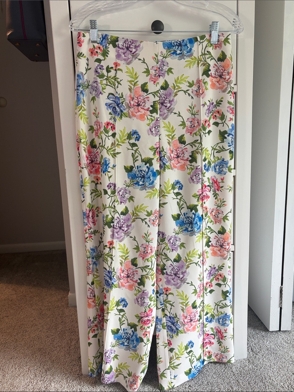 Alice + Olivia Gardenia Floral Matching Set Crop Top & Pants Size 10/L